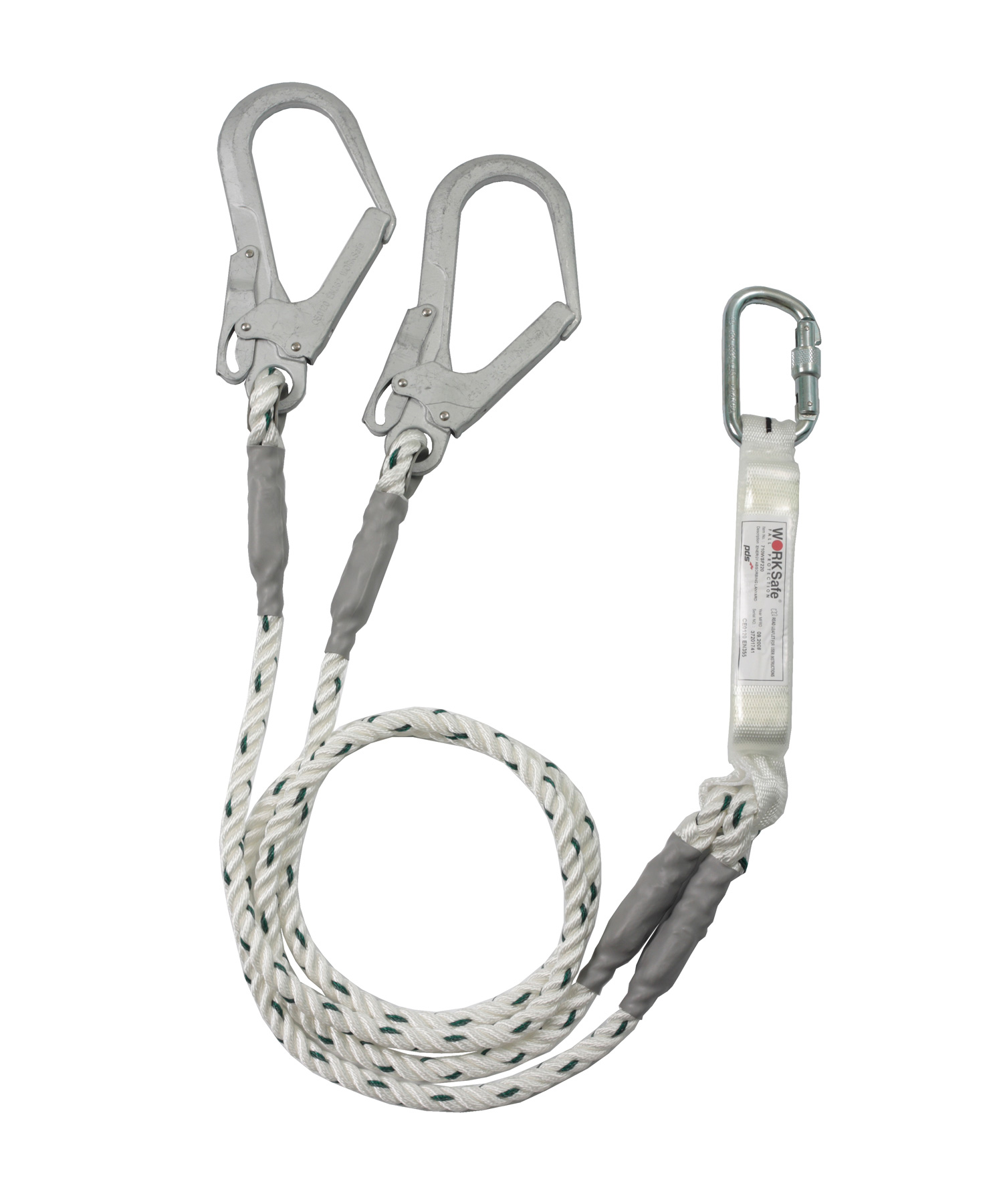 ENERGY ABSORBER WITH DOUBLE ROPE SAFETY LANYARD Safetyfirst Group